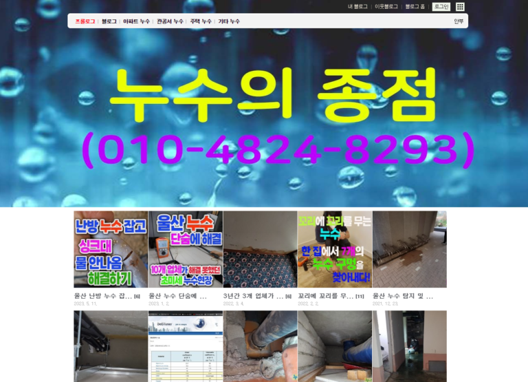 누수의종점 네이버 블로그 768x555